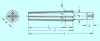 Развертка d32,0х135х200 коническая ,конусность 1:30 с прямой канавкой (промежуточная) (шт)