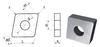 Пластина CNMA - 120412 К20 ромбическая(80) dвн=5мм (05123) гладкая (шт)